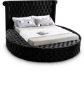 Leopold Velvet Upholstered Queen Bed (3 Boxes)