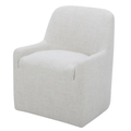 Maisie Rolling Dining Chair in Flecked Oat
