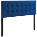 Emily Biscuit Tufted Performance Velvet Full Headboard