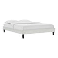 Reign Performance Velvet Queen Platform Bed Frame