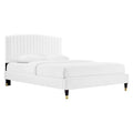 Alessi Performance Velvet Queen Platform Bed