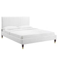 Peyton Performance Velvet Queen Platform Bed