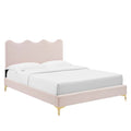 Current Performance Velvet Twin Platform Bed