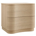 Mirae 2-Drawer Curved Nightstand