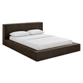 Luma Chenille Upholstered Queen Platform Bed Frame