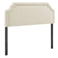 Magnolia Upholstered Fabric Queen Size Headboard
