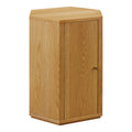 Kade Faceted Wood Side Table