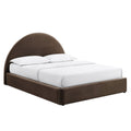 Resort Queen Arched Performance Velvet Storage Platform Bed Frame