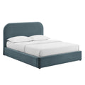 Keynote Full Performance Velvet Storage Platform Bed Frame