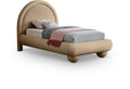 Lionel Velvet Upholstered Twin Bed