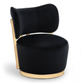Emilia Velvet Upholstered Swivel Accent Chair