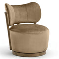 Emilia Velvet Upholstered Swivel Accent Chair