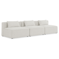 Demetria 108" Fabric Upholstered 3pc. Armless Modular Sofa
