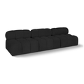 Anastasia 102" Boucle Fabric Upholstered 3pc. Armless Modular Sofa