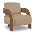 Claudette Velvet Performance Fabric Upholstered Accent Chair