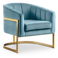 Charlize Velvet Upholstered Accent Chair