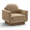Edmund Velvet Performance Fabric Upholstered Accent Chair