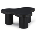 Delaney Black Oak Veneer And Solid Wood Coffee Table - CT13