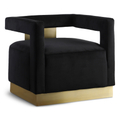 Arnaud Velvet Upholstered Accent Chair