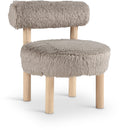 Ambrose Vegan Shearling Fabric Upholstered Accent Chair