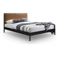 Adelaide Vegan Leather Upholstered King Bed (3 Boxes)