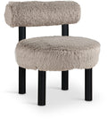 Ambrose Vegan Shearling Fabric Upholstered Accent Chair