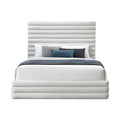 Ludovica Linen Textured Fabric Upholstered King Bed (3 Boxes)