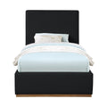 Marceline Boucle Fabric Upholstered Twin Bed