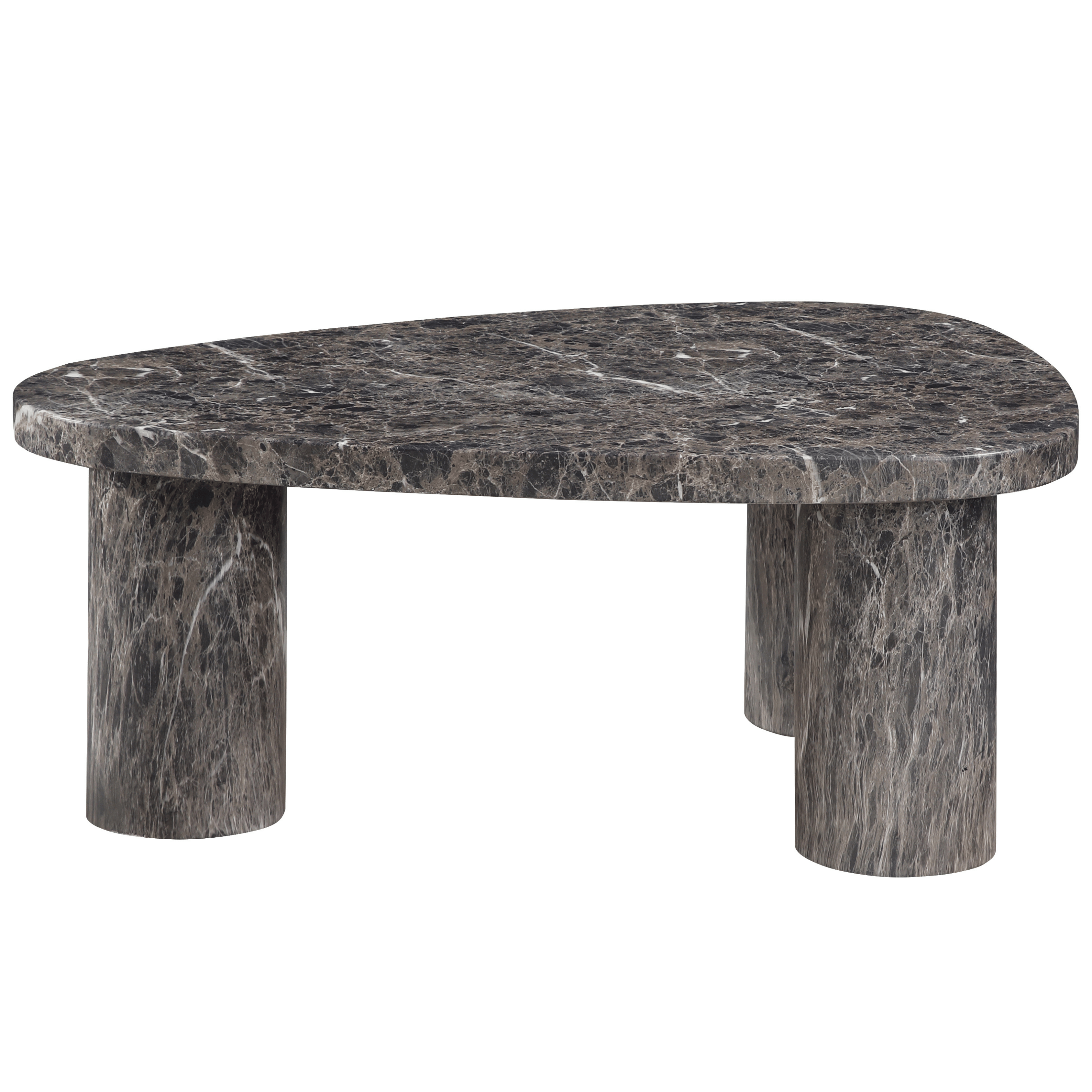 Sylvestra Brown Concrete Indoor/Outdoor Coffee Table
