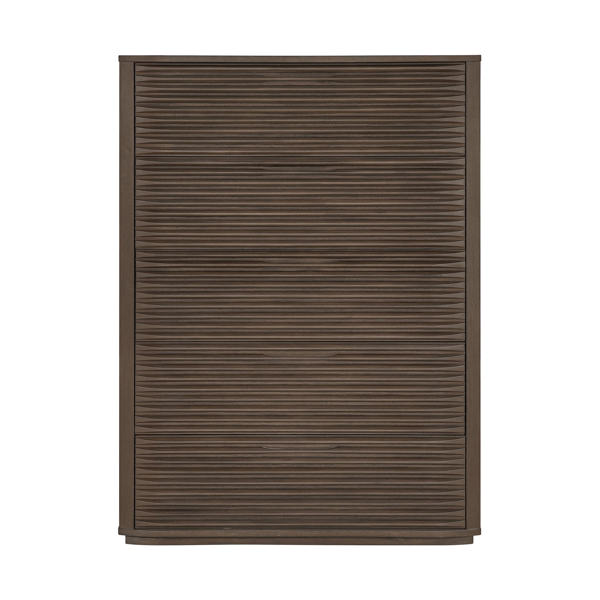 Marta Oak Veneer And Solid Wood Chest - Brown