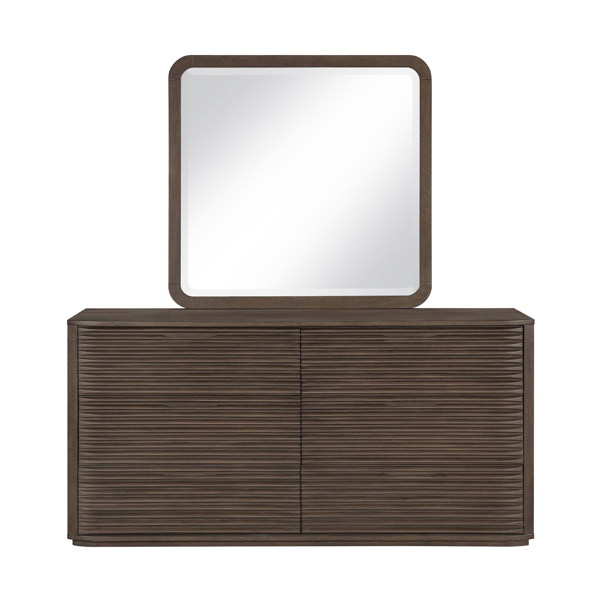 Marta Oak Veneer And Solid Wood Dresser - Brown