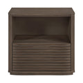 Marta 28" Oak Veneer And Solid Wood Nightstand