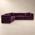 Jubilee 5-Piece Modular Performance Velvet Sectional Sofa