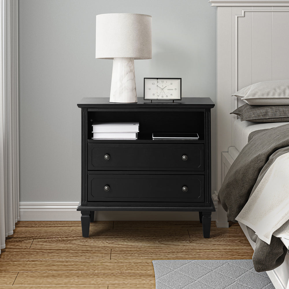 Davide Nightstand in Black