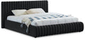 Minerva Velvet Upholstered King Bed