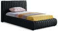 Minerva Velvet Upholstered Twin Bed