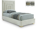 Nadine Velvet Upholstered Twin Bed