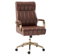 Conan Brown Leather Ergonomic Executive Office Chair