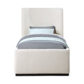 Nevara Boucle Fabric Upholstered Twin Bed (3 Boxes)