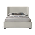 Olbia Linen Textured Fabric Upholstered Full Bed (3 Boxes)