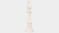 Bishop Chess Sculpture – Cast Stone White Decorative Piece