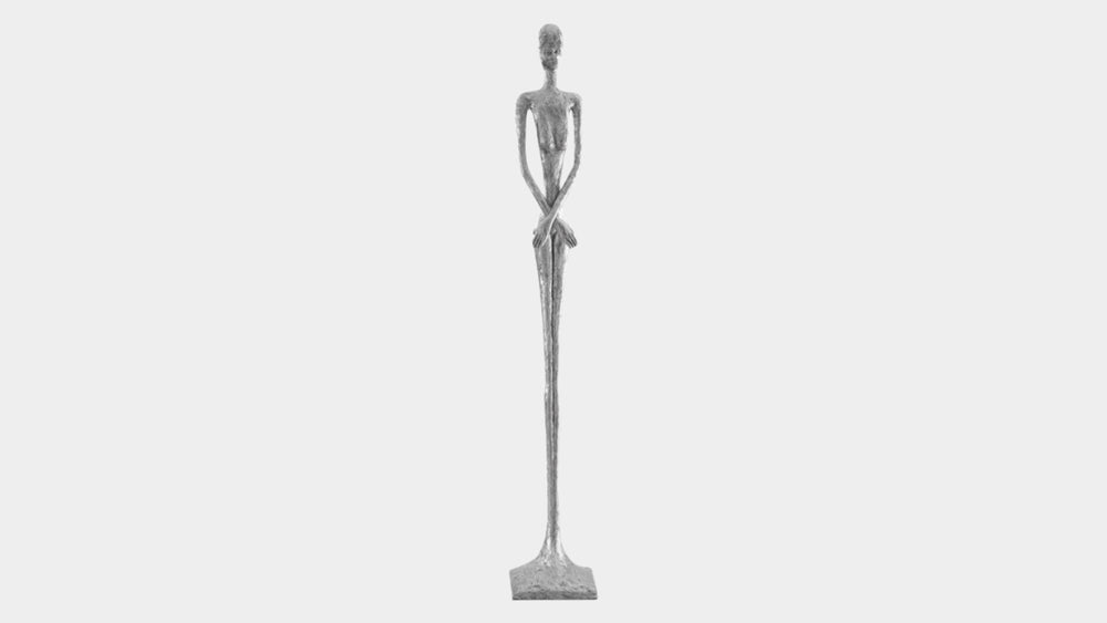 Lottie Sculpture in Silver Leaf
