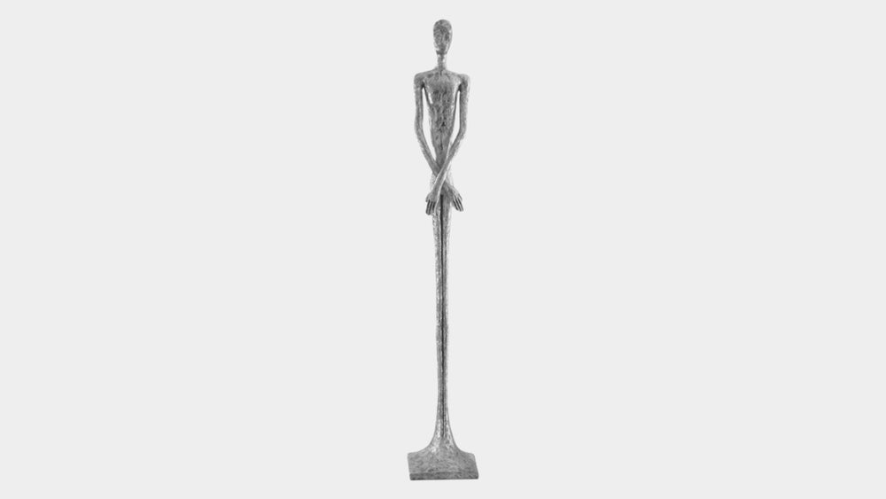 Lloyd Sculpture in Silver Leaf