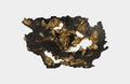 Burled Root Wall Art in Black & Gold Leaf