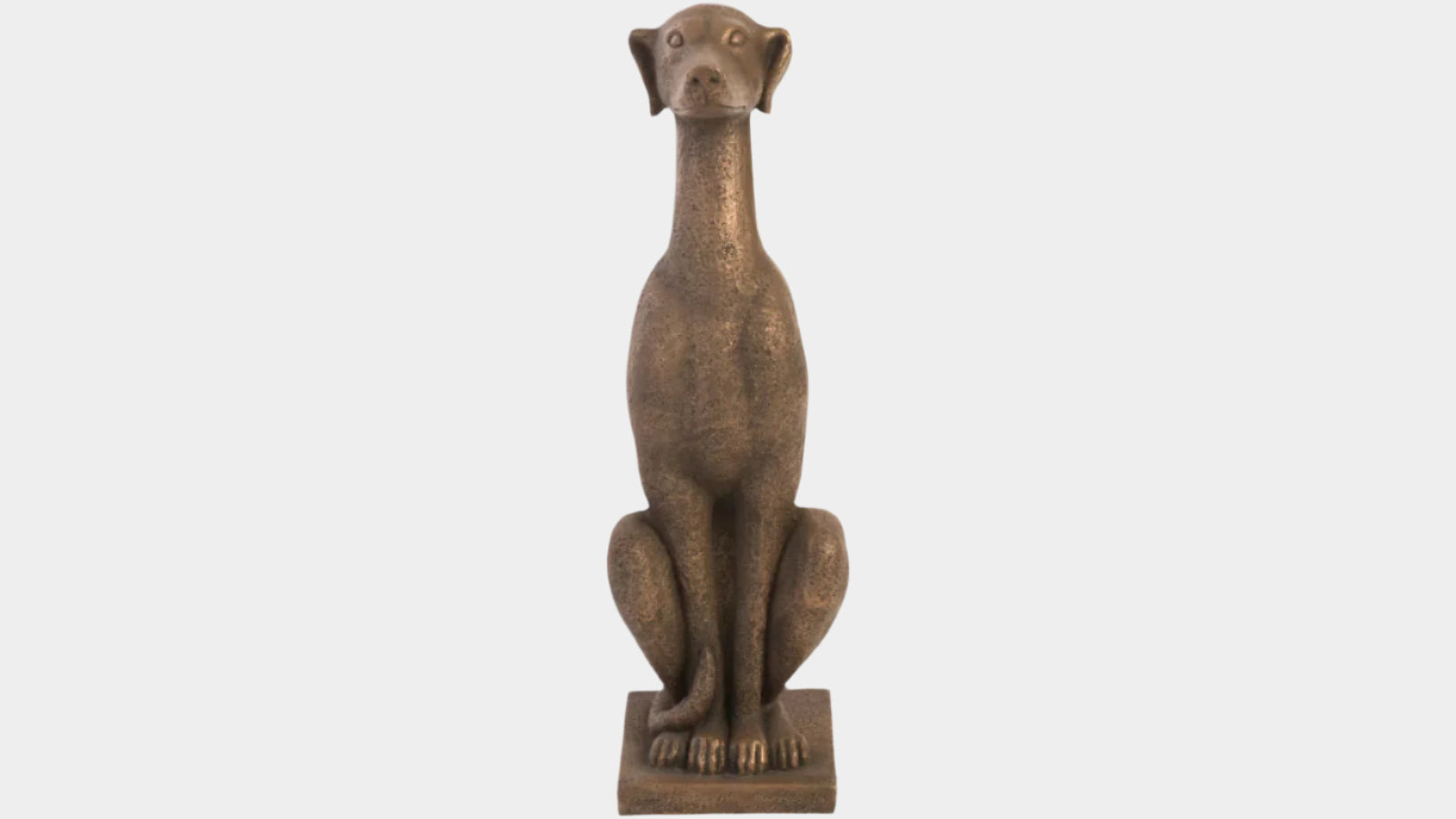 Greyhound Sculpture with Real Bronze Powder Finish