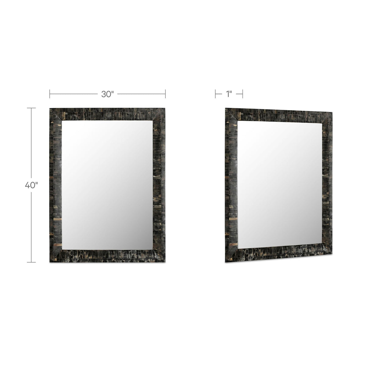 Avis Horn Inlay Mirror
