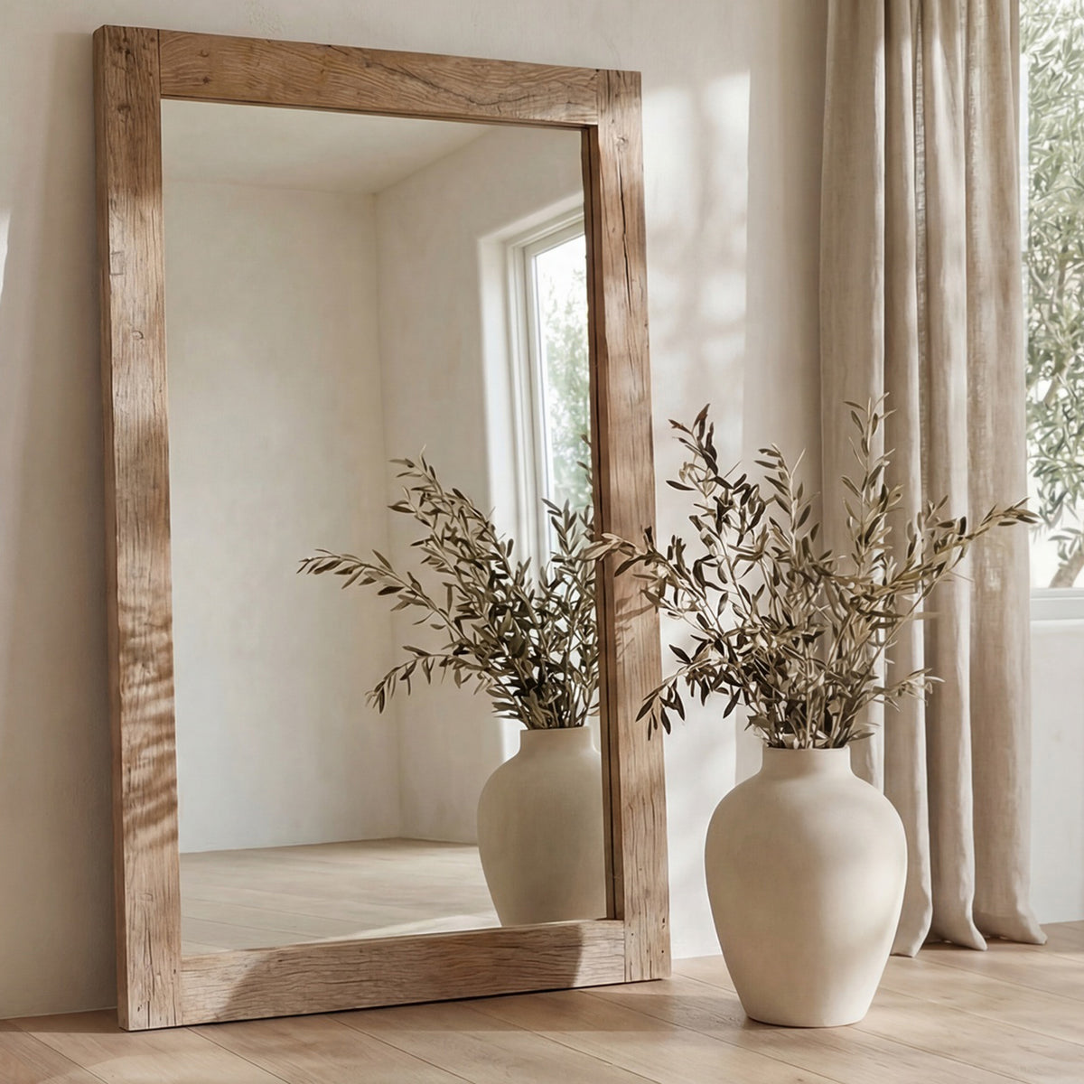 Orchard Reclaimed Wood Floor Mirror