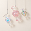 Glass Candy Ornament Set of 6