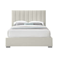 Padua Linen Textured Fabric Upholstered King Bed
