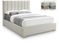 Padua Linen Textured Fabric Upholstered King Bed